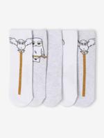 Set van 5 paar kniekousen HARRY POTTER® Glitter Hedwig wit - thumbnail