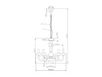 Trio KroonluchterLuster Crystal 52cm 5-lichts grijs - R1107-00 - thumbnail