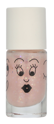 Nailmatic Kids Nail Polish Polly - Rose Transparent Pailleté Nagellak 8 ml