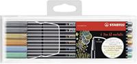 Stabilo Pen 68 metallic etui 6 stuks - thumbnail