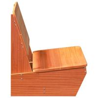 Tuinstoelen 2 st 60x64x70,5 cm massief grenenhout wasbruin - thumbnail