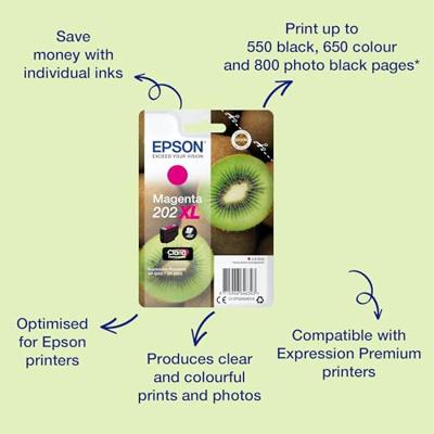 Epson Inktcartridge 202XL Origineel Magenta C 13 T 02H34010 - thumbnail