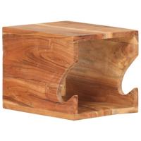 Wandfietsenrek 35x25x25 cm massief acaciahout - thumbnail