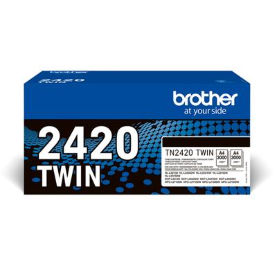 Originele inkt cartridge Brother TONER N 3K PK2 Zwart (2 Stuks) - thumbnail