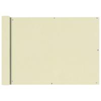 Balkonscherm Oxford textiel 75x600 cm crème - thumbnail