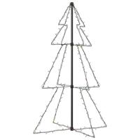VidaXL Kegelkerstboom 160 led's binnen en buiten 78x120 cm - thumbnail