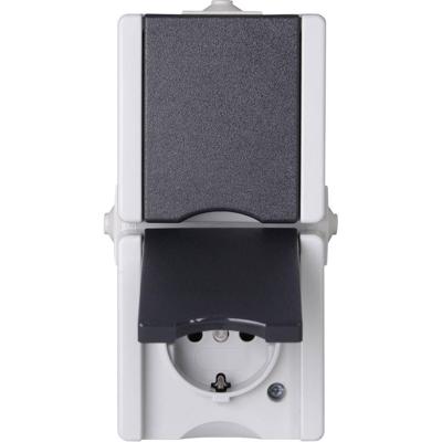 Kopp 947555007 proAQA Compleet Wandcontactdoos met randaarde en klapdeksel spatwaterdicht Grijs 2-voudig 1 stuk(s) Kopp 947555007 proAQA Compleet Wandcontactdoos met randaarde en klapdeksel spatwaterdicht Grijs 2-voudig 1 stuk(s)