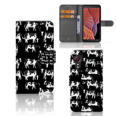 Samsung Galaxy Xcover 5 | Telefoonhoesje | Met pasjeshouder | Koetjes