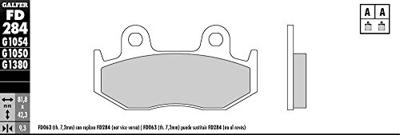 GALFER remblokken "fd284" brake pad fd284 g1050 organic scooter