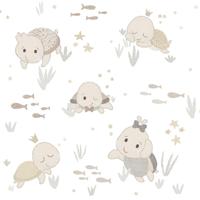 Cristiana Masi Happy Behang met schildpadjes - 14851 - thumbnail