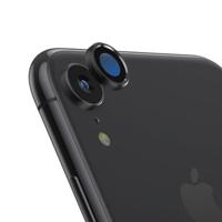Titanium legering metalen camera lens beschermer gehard glas film voor iPhone XR (zwart) - thumbnail