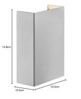 Buitenlamp Up & down Nordlux &apos;Fold 10&apos; 4 patronen 10W led 21 cm - thumbnail