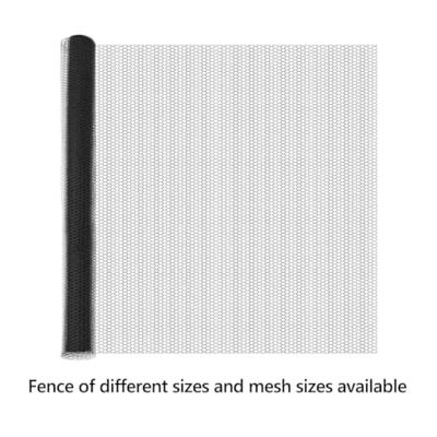 VidaXL Hexagon hek grijs 1,6 x 50 m pvc