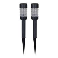 Luxform Set van 3 prikspotsRennes zwart solar - LWE35327 - thumbnail