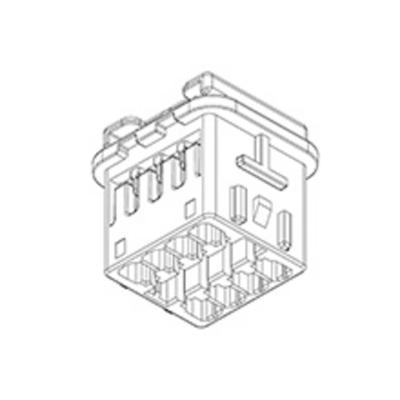 Molex 5055960601 Female behuizing (kabel) Totaal aantal polen: 6 Rastermaat: 2.50 mm Inhoud: 1 stuk(s) Bag