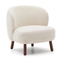 Kave Home Ulit fauteuil White walnoot - thumbnail