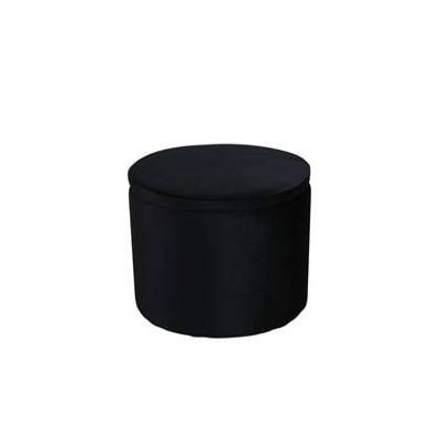 Nohr Poef 'Geralyn' Velvet, kleur Zwart
