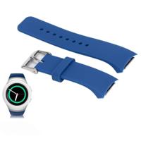 Effen kleur polsband horloge band voor Galaxy Gear S2 R720 (donkerblauw) - thumbnail