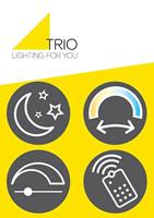 Trio Vierkante design plafondlampMorgan nikkel - 641510207 - thumbnail