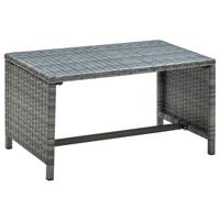 vidaXL Salontafel 70x40x38 cm poly rattan antraciet - thumbnail