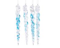 Ijspegel kunststof IJsblauw 15cm set a 4 - thumbnail