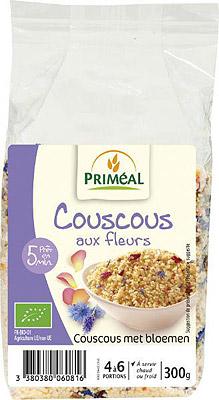 Primeal Couscous met bloemen bio 300 Gram Primeal Couscous met bloemen bio 300 Gram
