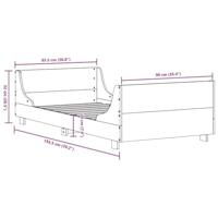 Bedframe zonder matras massief grenenhout wasbruin 90x190 cm - thumbnail