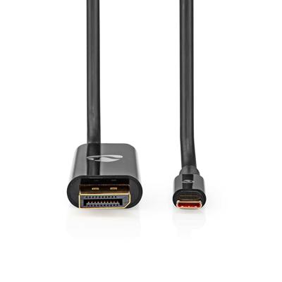 Nedis CCGP64355BK20 Usb-c™ Adapter Usb 3.2 Gen 1 Usb-c™ Male Displayport Male / Usb-c™ Female 8k@30hz 2.00 M Rond Vernikkeld Pvc Zwart Envelop Nedis CCGP64355BK20 Usb-c™ Adapter Usb 3.2 Gen 1 Usb-c™ Male Displayport Male / Usb-c™ Female 8k@30hz 2.00 M Rond Vernikkeld Pvc Zwart Envelop