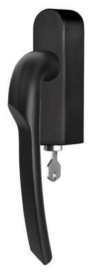 Formani Rivio by Gensler GL102-DKLOCK-O draaikiepgarnituur afsluitbaar rechtsdraaiend - PVD mat zwart