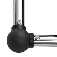 Voetensteun 45x40x13,5 cm zwart - thumbnail