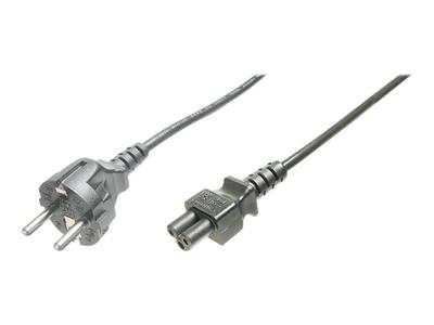 Digitus Stroom Aansluitkabel [1x Randaarde stekker - 1x Apparaatbus C5] 0.75 m Zwart
