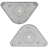 Tafelpoten in hoogte verstelbaar chroom 710 mm 4 st - thumbnail