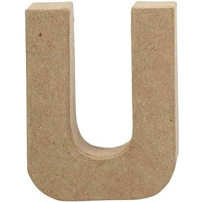 Creativ Company Letter papier-maché - u, 10cm Creativ Company Letter papier-maché - u, 10cm