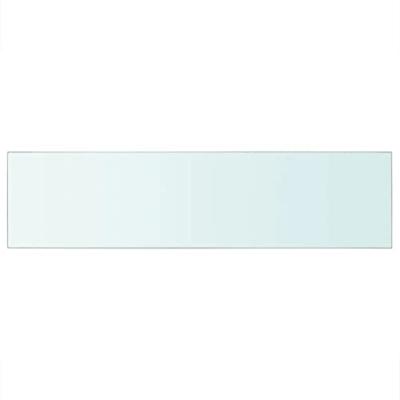 Wandschap transparant 110x20 cm glas - thumbnail