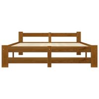 Bedframe massief grenenhout honingbruin 140x200 cm - thumbnail