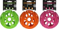 Dog Comets Titan - Treat hider - Hondenspeelgoed - Traktatiebal - Rubber - Ø11.5 cm - Groen - thumbnail