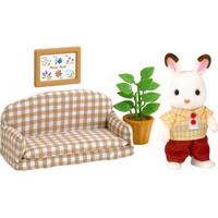 SYLVANIAN FAMILIES 5013 Papa Konijnchocolade en woonkamer - thumbnail
