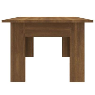 Salontafel 100x60x42 cm bewerkt hout bruin eikenkleur