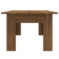 Salontafel 100x60x42 cm bewerkt hout bruin eikenkleur - thumbnail