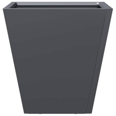 VidaXL Plantenbak 30x30x30 cm staal antracietkleurig