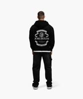 Jorcustom Fleece Ribbon Zipped Hoodie Heren Zwart - Maat S - Kleur: Zwart | Soccerfanshop - thumbnail