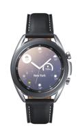 Samsung Galaxy Watch 3 Smartwatch Bluetooth, behuizing 41 mm staal, lederen band, valherkenning, sportbewaking, accu 247 mAh, IP68, zilver (Mystic Silver) [Italiaanse versie] - thumbnail