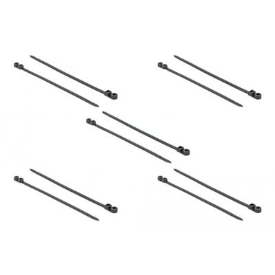 DeLOCK 18953 kabelbinder Parallel entry cable tie Polyamide Zwart 10 stuk(s)