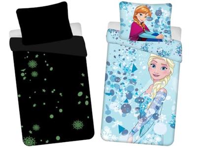 Disney Frozen Dekbedovertrek, Sisters Glow in the Dark - 140 x 200 cm - Katoen - 70 x 90 cm Disney Frozen Dekbedovertrek, Sisters Glow in the Dark - 140 x 200 cm - Katoen - 70 x 90 cm