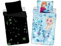Disney Frozen Dekbedovertrek, Sisters Glow in the Dark - 140 x 200 cm - Katoen - 70 x 90 cm - thumbnail