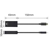 Adapter USB-C naar HDMI Ewent EW9823 Zwart 15 cm 4K Ultra HD (1 Stuks) - thumbnail