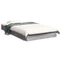 Bedframe bewerkt hout grijs sonoma eikenkleurig 100x200 cm - thumbnail