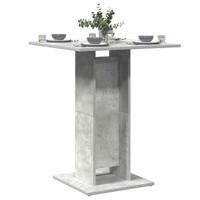VidaXL Bistrotafel 60x60x75 cm bewerkt hout betongrijs - thumbnail