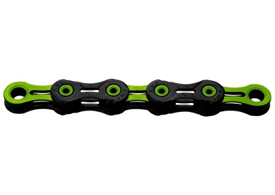 KMC x-10 sl dlc super light 116-glides 10-speed - black/green