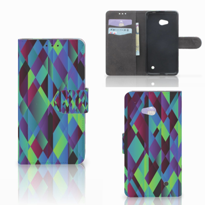 Microsoft Lumia 640 Bookcase Abstract Green Blue